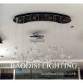 Clear Glass Ceiling lamp, New Lighting Design, with LED Spotlight